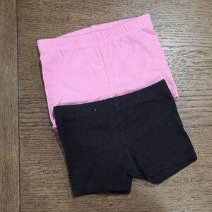 Pink and Black Shorts Set
